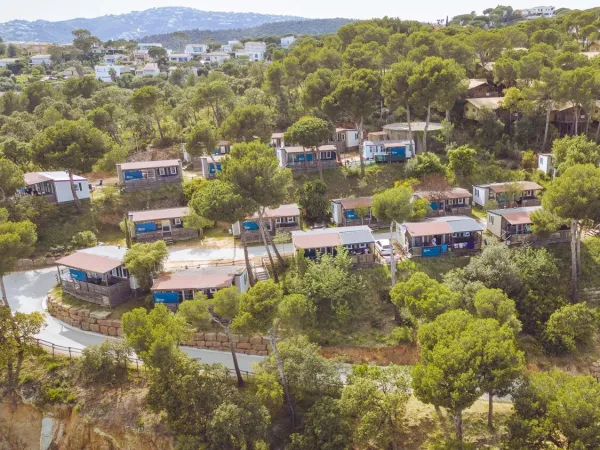 Übersicht über die Mobilheime auf dem Campingplatz Roan Cala Gogo.
