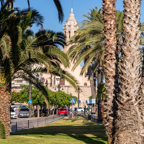 Campingplatz am Mittelmeer in Spanien